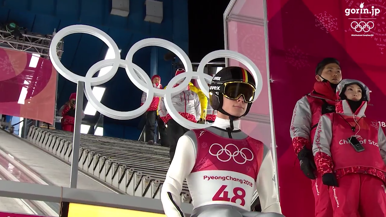 スキージャンプ男子ラージヒル決勝 2位